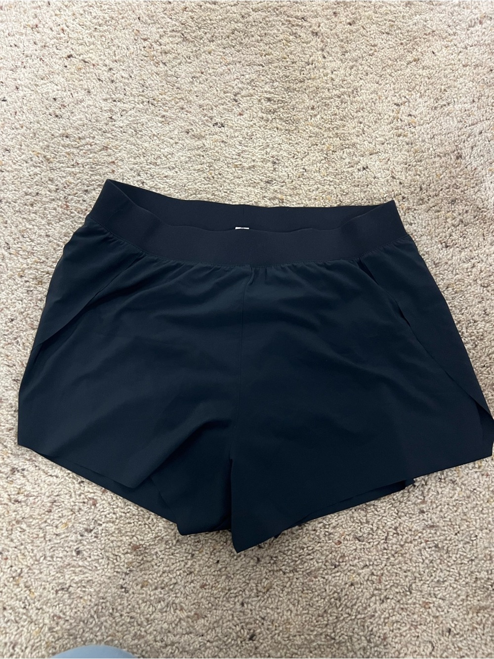 CRZ YOGA Everyday High-Waist Black Women’s Athletic Shorts